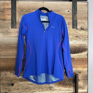 Columbia Omni-Heat Quarter Zip Pullover Woman Size XL